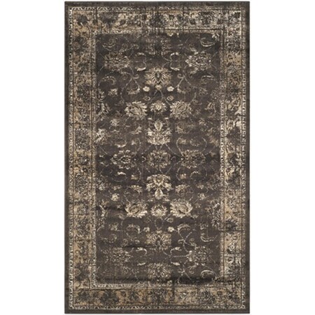 Safavieh 3 x 5 ft. Small Rectangle Traditional Vintage Soft Anthracite Accent Rug VTG117-330-3